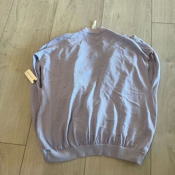 Anthropologie Rambuteau Surplice Lavender Purple Wrap Sweater Top Size Small - Picture 4 of 8